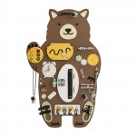 Manipulačná doska / Activity board Stand Medveď hnedá 80 cm x 52 cm